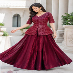Premium Ready-to-Wear Fendy Satin Lehenga Choli Set